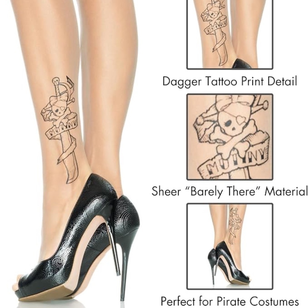 Leg Avenue Tattoo Print Pantyhose – Style 7432​